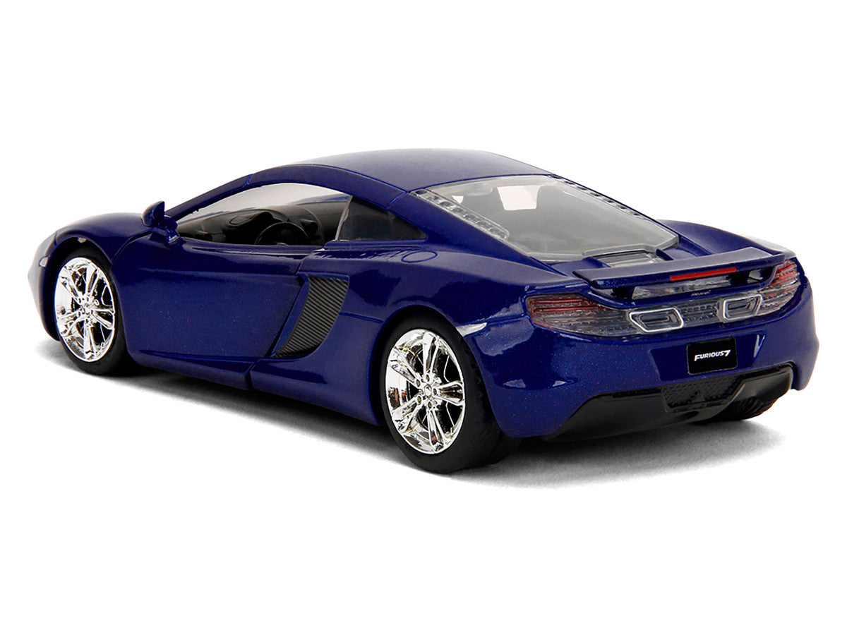 McLaren MP4.12C Blue Metallic "Furious 7" (2015) Movie "Fast & Furious" Series 1/32 Diecast Model Car by Jada LuxuryLifeWay Online Store