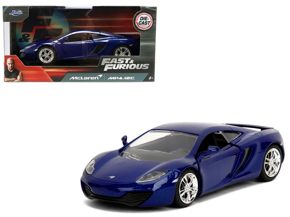 McLaren MP4.12C Blue Metallic "Furious 7" (2015) Movie "Fast & Furious" Series 1/32 Diecast Model Car by Jada LuxuryLifeWay Online Store