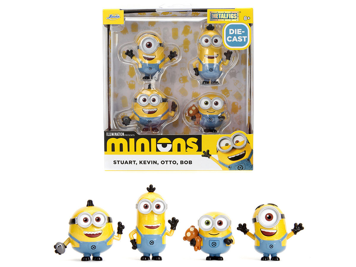 Set of 4 Diecast Figures "Minions" (2015) Movie "Metalfigs" Series Diecast Models by Jada LuxuryLifeWay Online Store