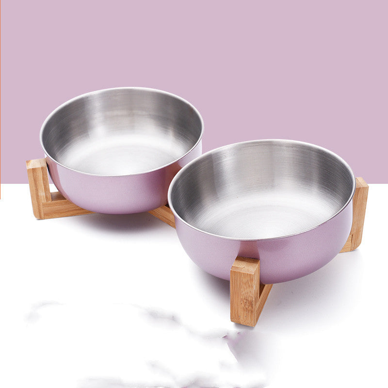 Neck Guard Stainless Steel Pet Bowl Pets Fashion