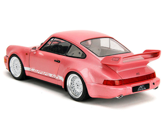 Porsche 911 Carrera RS (964) Pink Metallic with White Stripes "Pink Slips" Series 1/18 Diecast Model Car by Jada LuxuryLifeWay Online Store