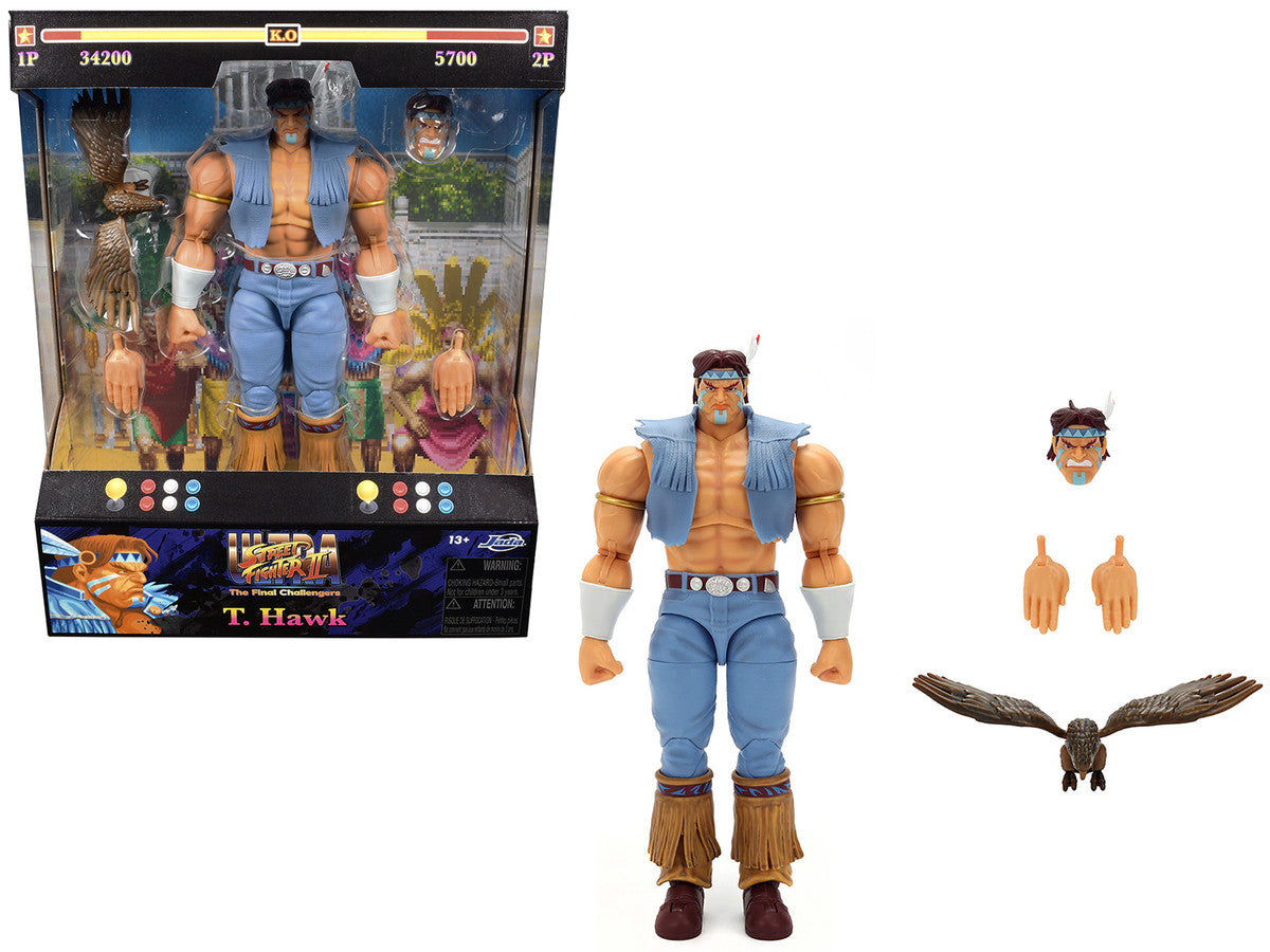 T. Hawk 7.5" Moveable Figure with Accessories and Alternate Head and Hands "Ultra Street Fighter II: The Final Challengers" (2017) Video Game Model by Jada LuxuryLifeWay Online Store