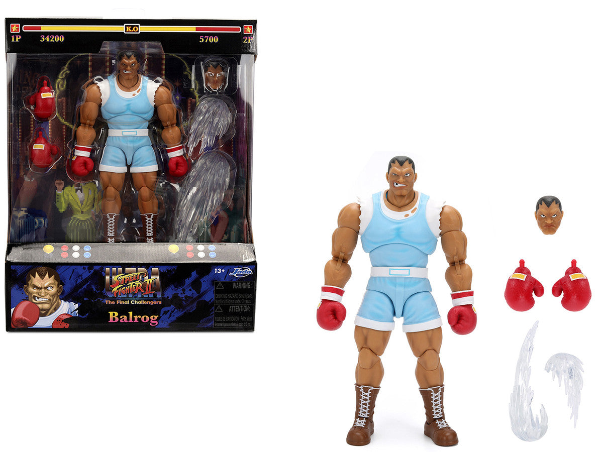 Balrog 6.5" Moveable Figure with Accessories and Alternate Head and Hands "Ultra Street Fighter II: The Final Challengers" (2017) Video Game Model by Jada LuxuryLifeWay Online Store