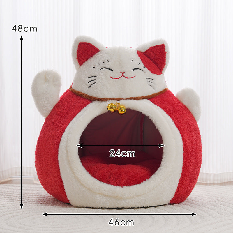 New Fortune Cat Bed Lucky Pet Nest Pets Fashion