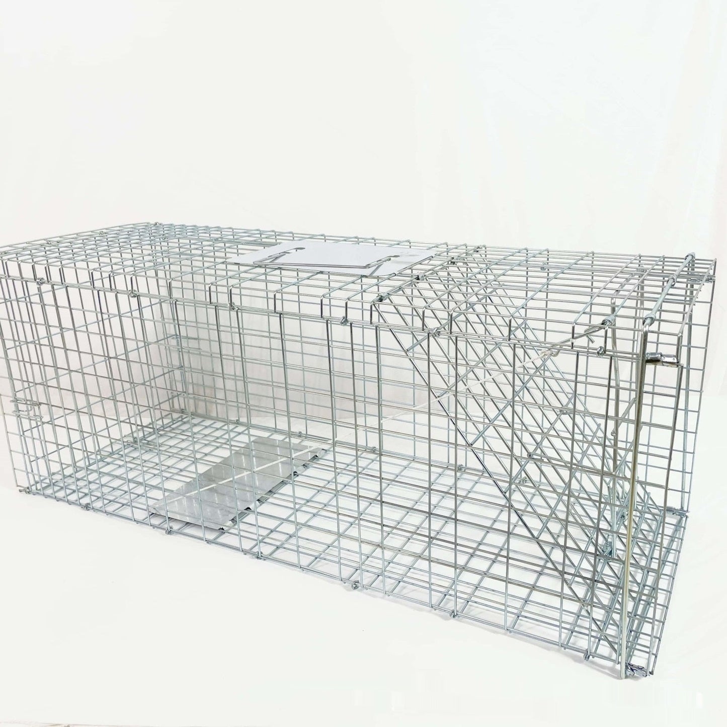 Fully Automatic Cat-trap Cage Foldable Pedal Galvanized Cat Cage Love Rescue Cage Pets Fashion