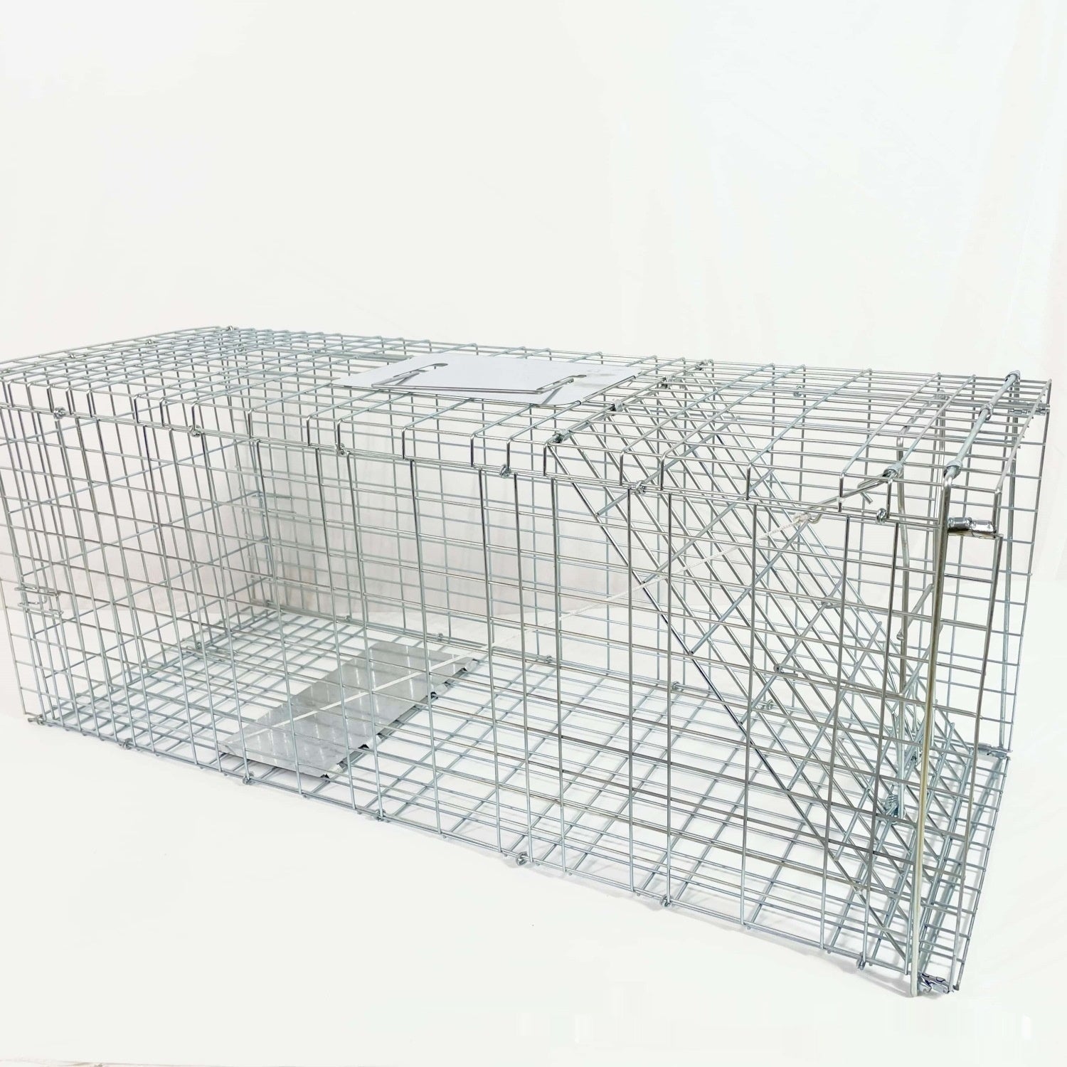 Fully Automatic Cat-trap Cage Foldable Pedal Galvanized Cat Cage Love Rescue Cage Pets Fashion
