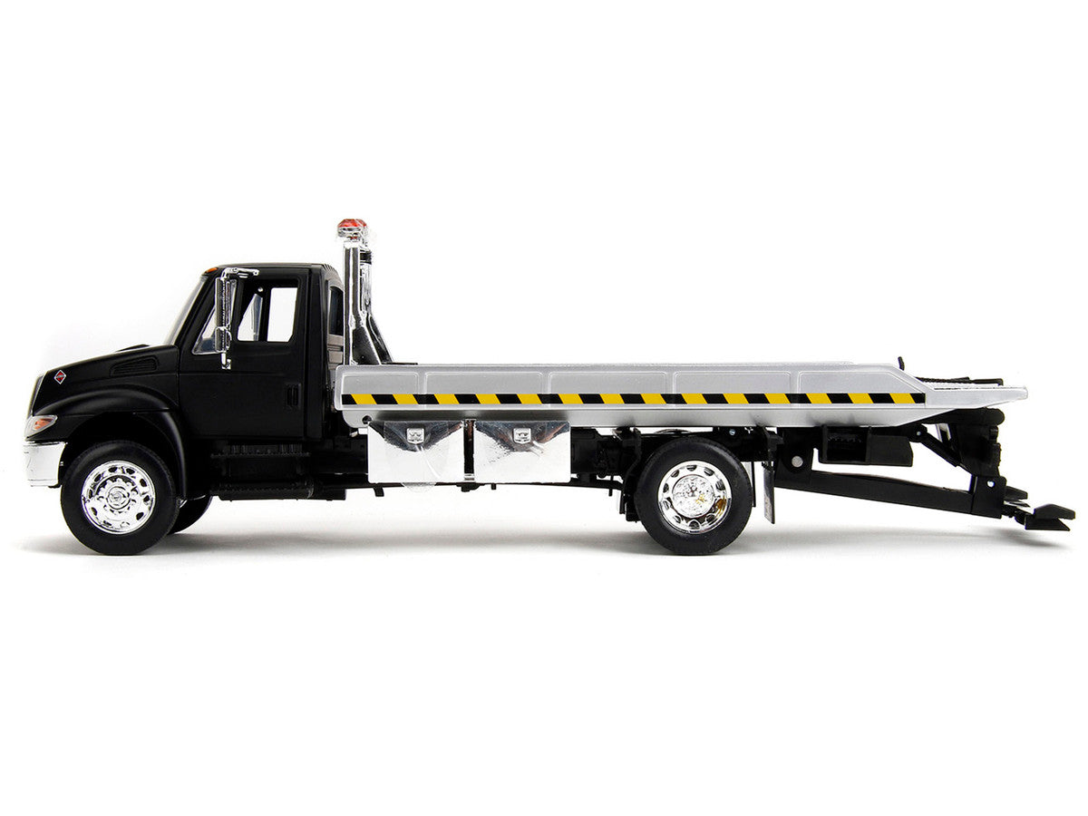 International DuraStar 4400 Flatbed Tow Truck Matt Black 1/24 Diecast Model Car by Jada LuxuryLifeWay Online Store