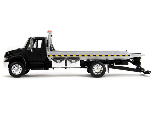 International DuraStar 4400 Flatbed Tow Truck Matt Black 1/24 Diecast Model Car by Jada LuxuryLifeWay Online Store