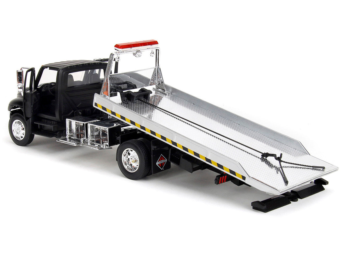 International DuraStar 4400 Flatbed Tow Truck Matt Black 1/24 Diecast Model Car by Jada LuxuryLifeWay Online Store