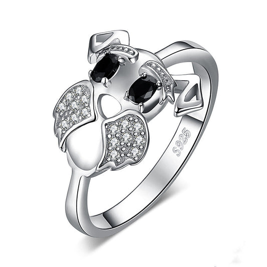 S925 silver cute puppy ring LadyShow.Store