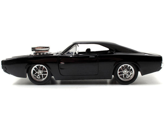 Model Kit Dodge Charger R/T Black and Dom Diecast Figure "Fast & Furious" Movie "Build N' Collect" Series 1/24 Diecast Model Car by Jada LuxuryLifeWay Online Store