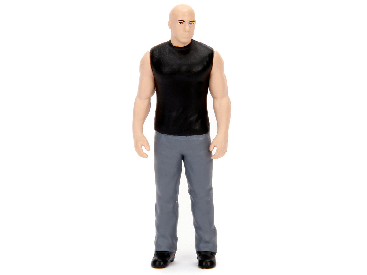 Model Kit Dodge Charger R/T Black and Dom Diecast Figure "Fast & Furious" Movie "Build N' Collect" Series 1/24 Diecast Model Car by Jada LuxuryLifeWay Online Store