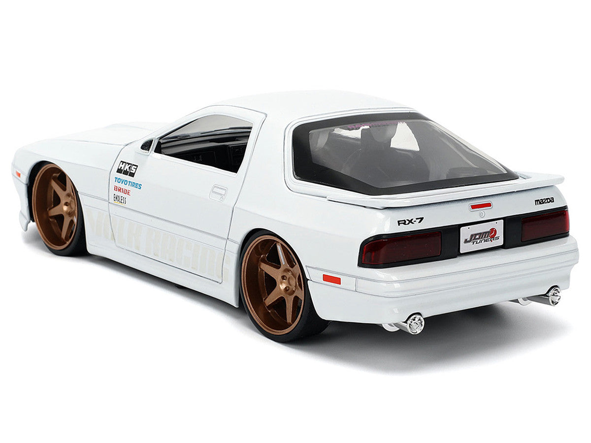 1985 Mazda RX-7 White "JDM Tuners" Series 1/24 Diecast Model Car by Jada LuxuryLifeWay Online Store