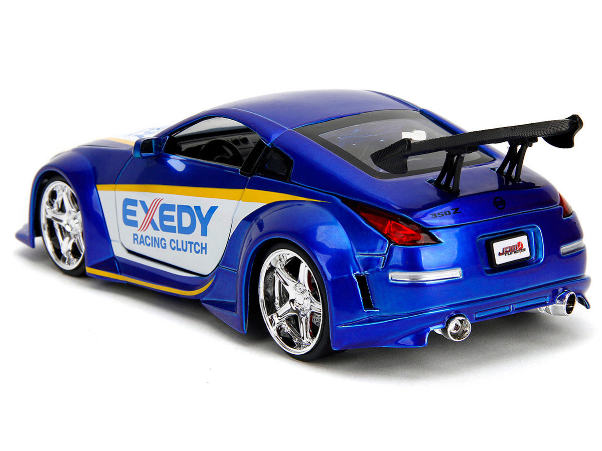 2003 Nissan 350Z "Exedy Racing Clutch" Candy Blue and White "JDM Tuners" Series 1/24 Diecast Model Car by Jada LuxuryLifeWay Online Store