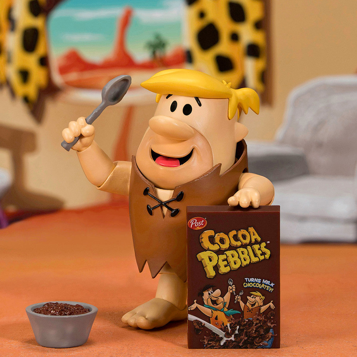 Barney Rubble 4.5" Moveable Figure with Accessories and Alternate Head and Hands "The Flintstones - Post Cocoa Pebbles" Model by Jada LuxuryLifeWay Online Store