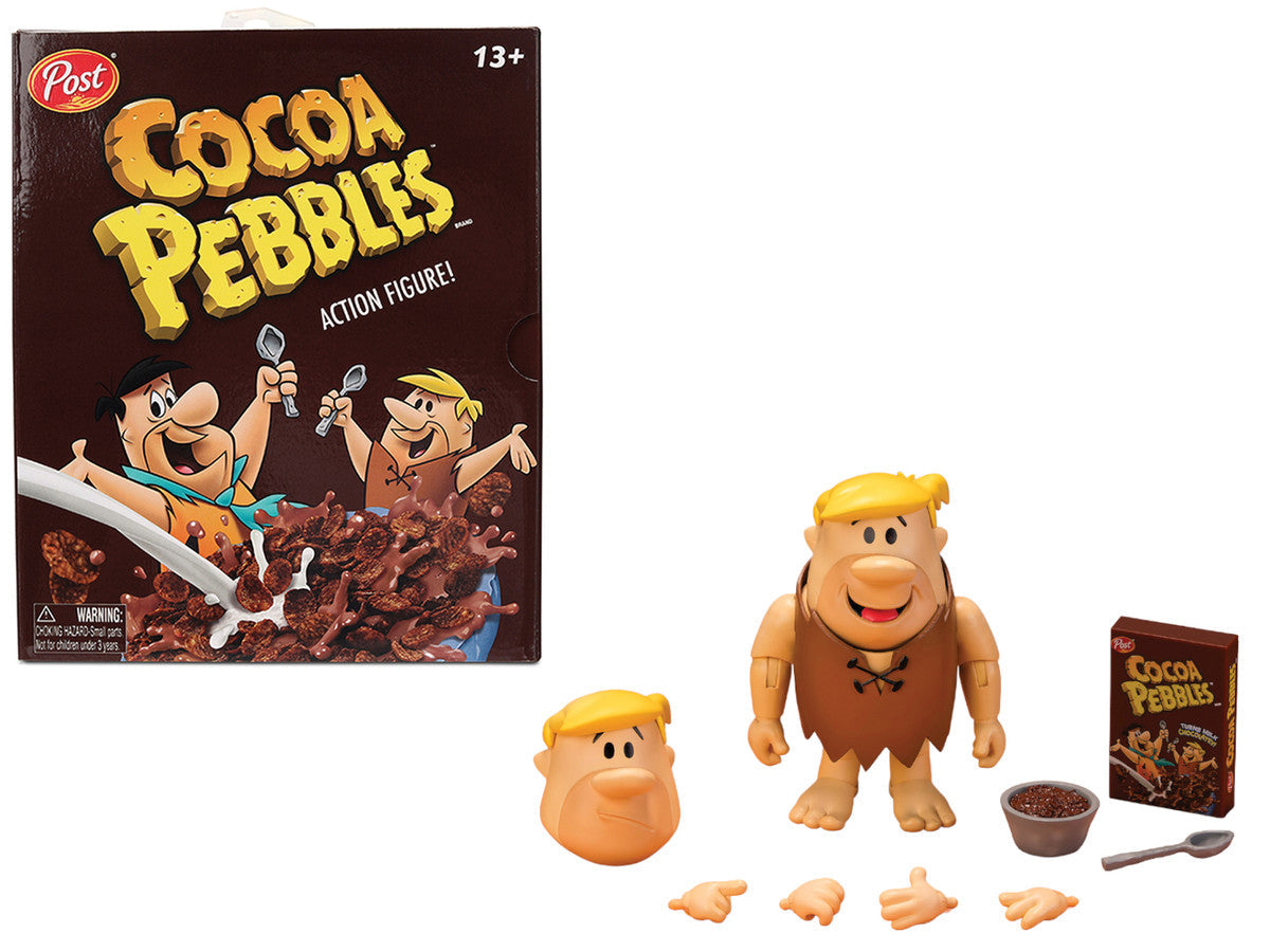 Barney Rubble 4.5" Moveable Figure with Accessories and Alternate Head and Hands "The Flintstones - Post Cocoa Pebbles" Model by Jada LuxuryLifeWay Online Store