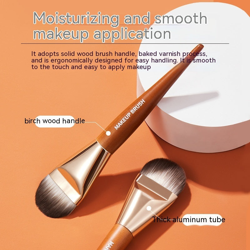 Lightweight Seamless Flat Head Base Makeup Facial Care Brush LadyShow.Store