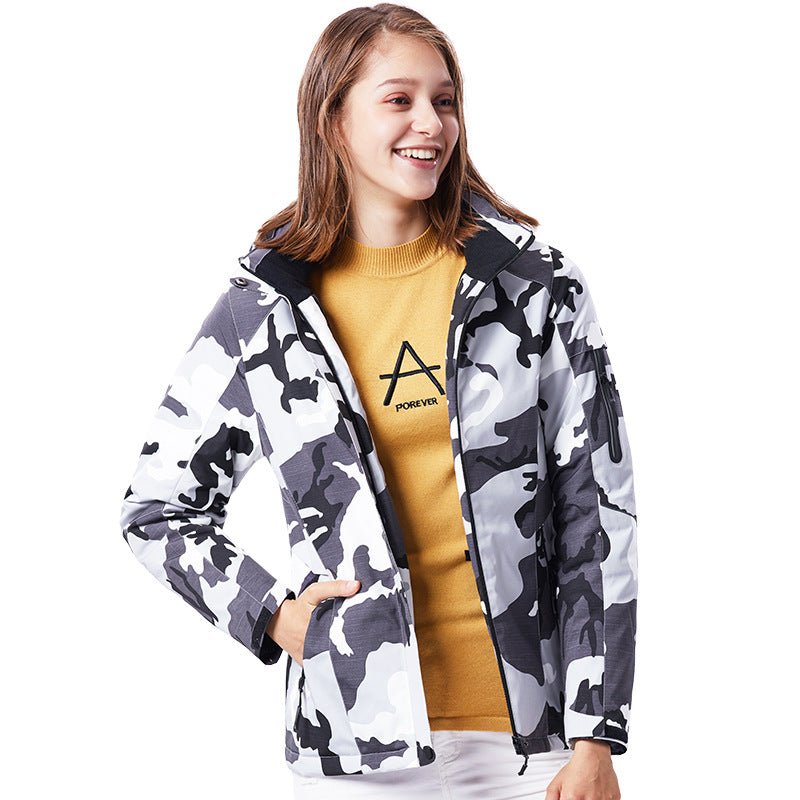 Outdoor Camouflage Heating Shell Jacket Smart USB Heating Cotton-padded Clothes Best YouTube Store