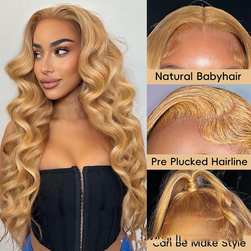 Human Hair Wig Front Lace All Real Hair 13 X4 Headgear LuxuryLifeWay Online Store
