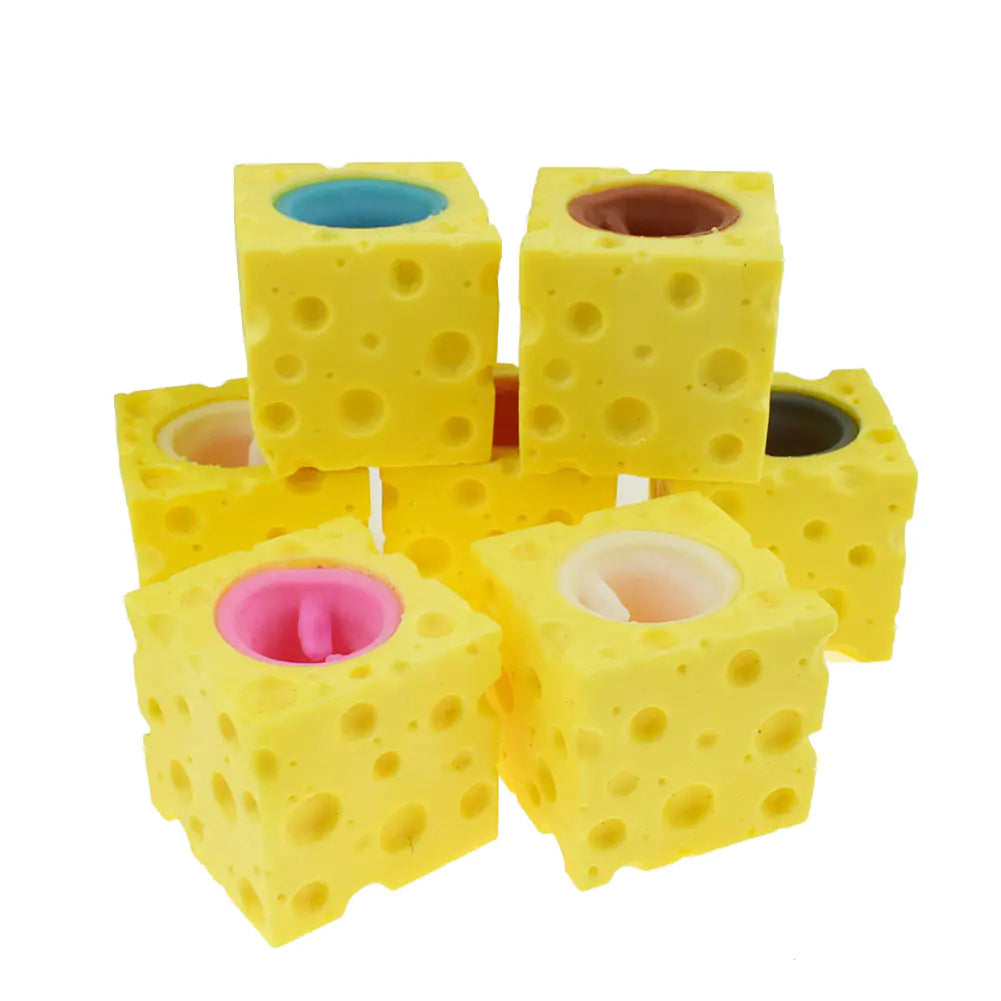 Funny Mouse And Cheese Anti-Stress Fidget Toy Set Pi-Mart