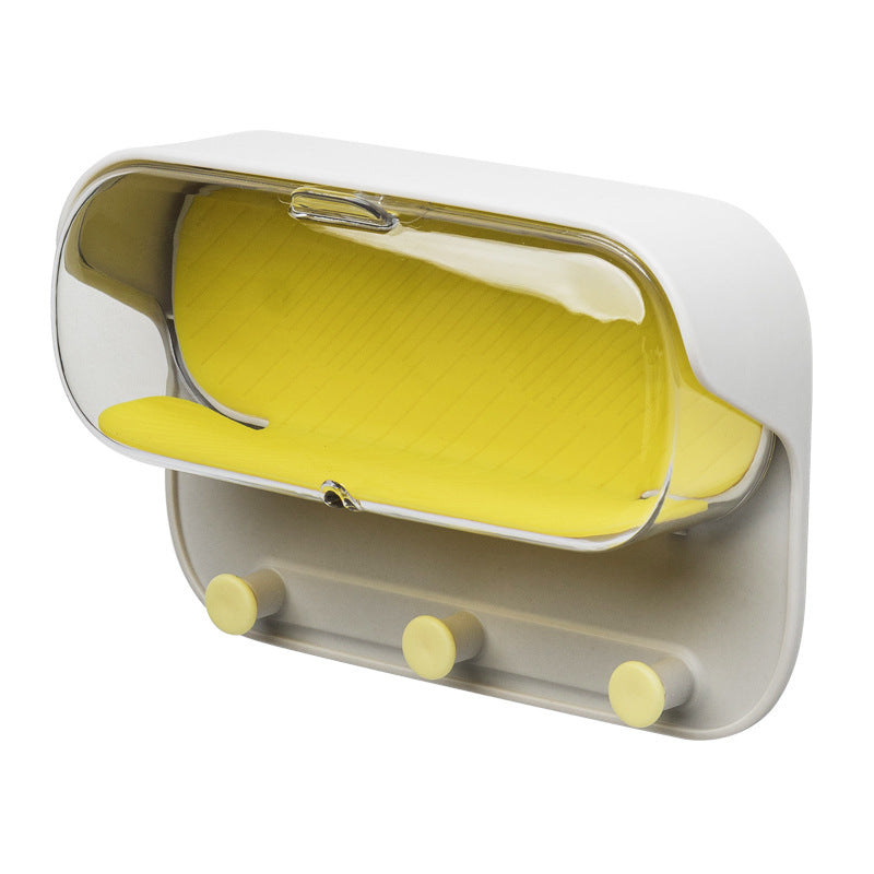 Bathroom Wall Holder Punch-free Wall-mounted Convenient Practical Washroom Glasses Storage Box Clothes Key Organizer Accessories CJD
