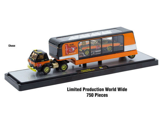 Auto Haulers Set of 3 Trucks Release 91 Limited Edition to 8000 pieces Worldwide 1/64 Diecast Model Cars by M2 Machines LuxuryLifeWay Online Store