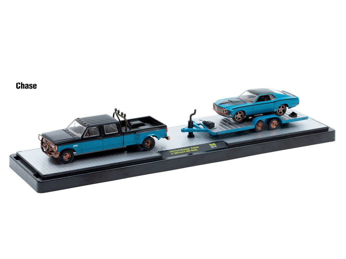 Auto Haulers Set of 3 Trucks Release 99 Limited Edition to 7600 pieces Worldwide 1/64 Diecast Models by M2 Machines LuxuryLifeWay Online Store