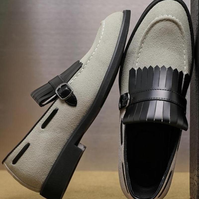 Men's Solidcolor Loafer Shoes With Tassel Accents Best YouTube Store