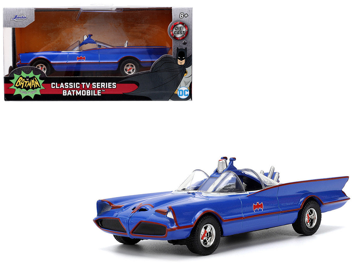 1966 Batmobile Blue "Batman" (1966-1968) Classic TV Series "Hollywood Rides" Series 1/32 Diecast Model Car by Jada LuxuryLifeWay Online Store