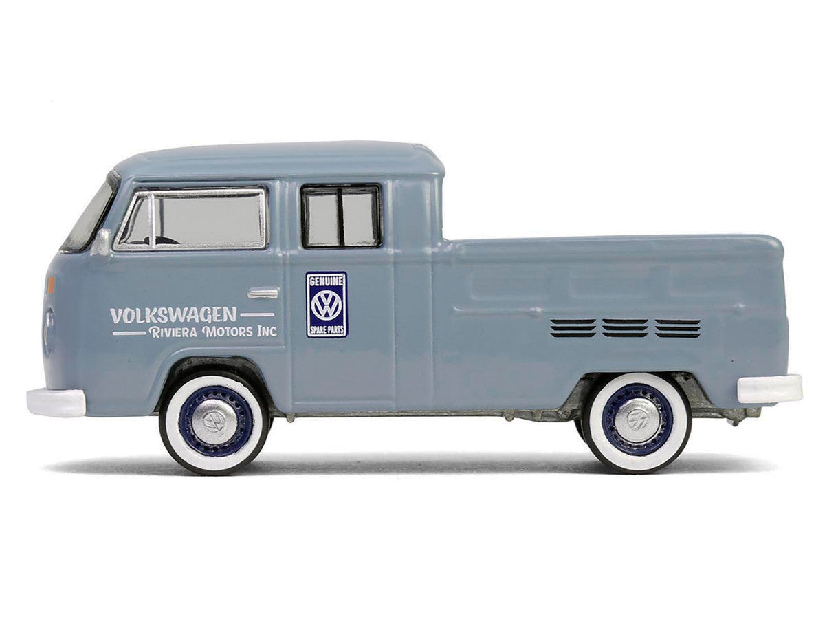 1978 Volkswagen Type 2 Double Cab Pickup Truck "Volkswagen Service" Gray "Club Vee-Dub" Series 20 1/64 Diecast Model Car by Greenlight LuxuryLifeWay Online Store