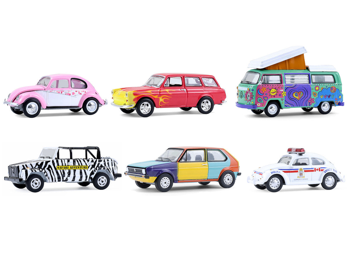 "Club Vee-Dub" Series 21 Set of 6 pieces 1/64 Diecast Model Cars by Greenlight LuxuryLifeWay Online Store