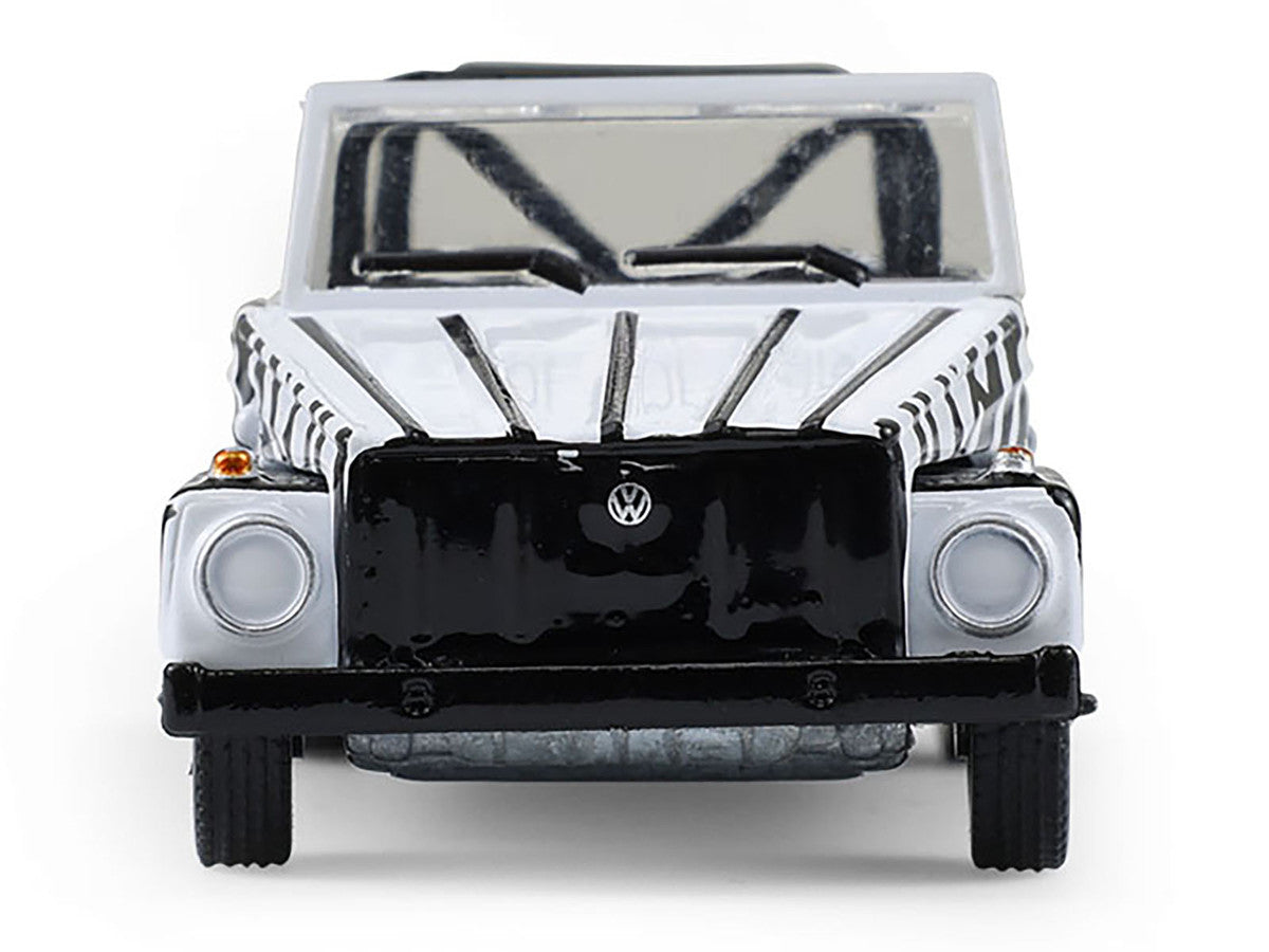 1974 Volkswagen Thing (Type 181) "Safari Adventure" Black and White Zebra Stripes "Club Vee-Dub" Series 21 1/64 Diecast Model Car by Greenlight LuxuryLifeWay Online Store