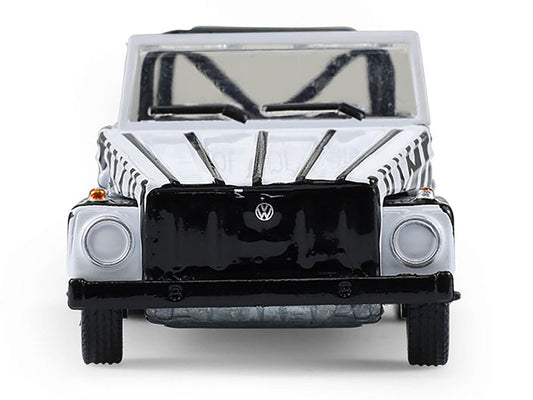 1974 Volkswagen Thing (Type 181) "Safari Adventure" Black and White Zebra Stripes "Club Vee-Dub" Series 21 1/64 Diecast Model Car by Greenlight LuxuryLifeWay Online Store