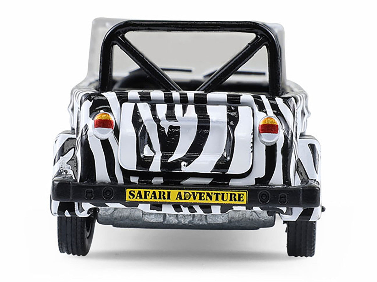 1974 Volkswagen Thing (Type 181) "Safari Adventure" Black and White Zebra Stripes "Club Vee-Dub" Series 21 1/64 Diecast Model Car by Greenlight LuxuryLifeWay Online Store