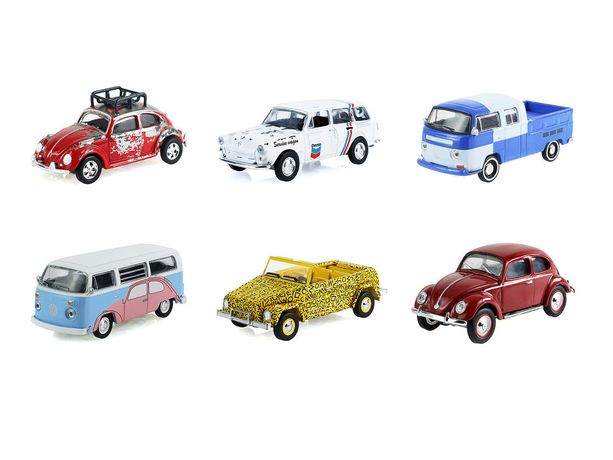 "Club Vee-Dub" Series 22 Set of 6 pieces 1/64 Diecast Model Cars by Greenlight LuxuryLifeWay Online Store