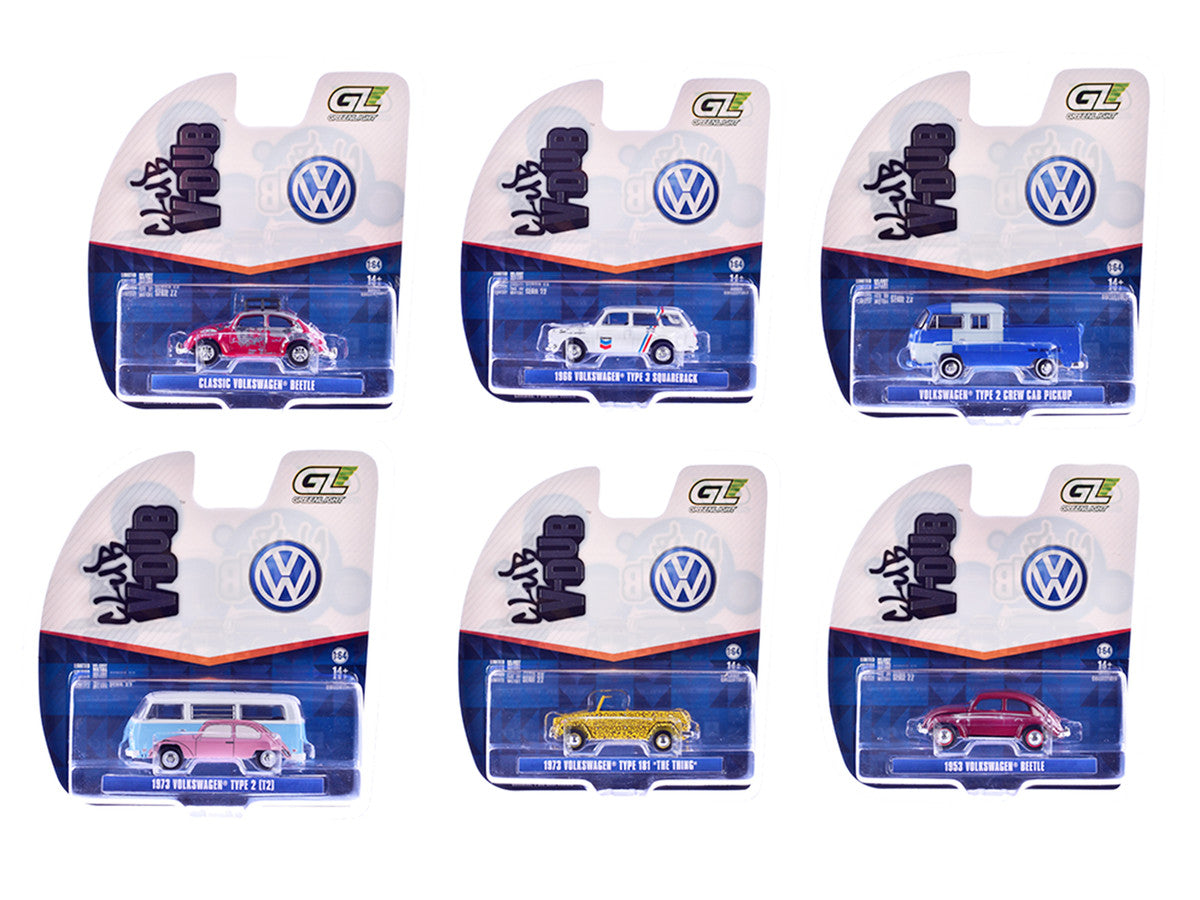 "Club Vee-Dub" Series 22 Set of 6 pieces 1/64 Diecast Model Cars by Greenlight LuxuryLifeWay Online Store