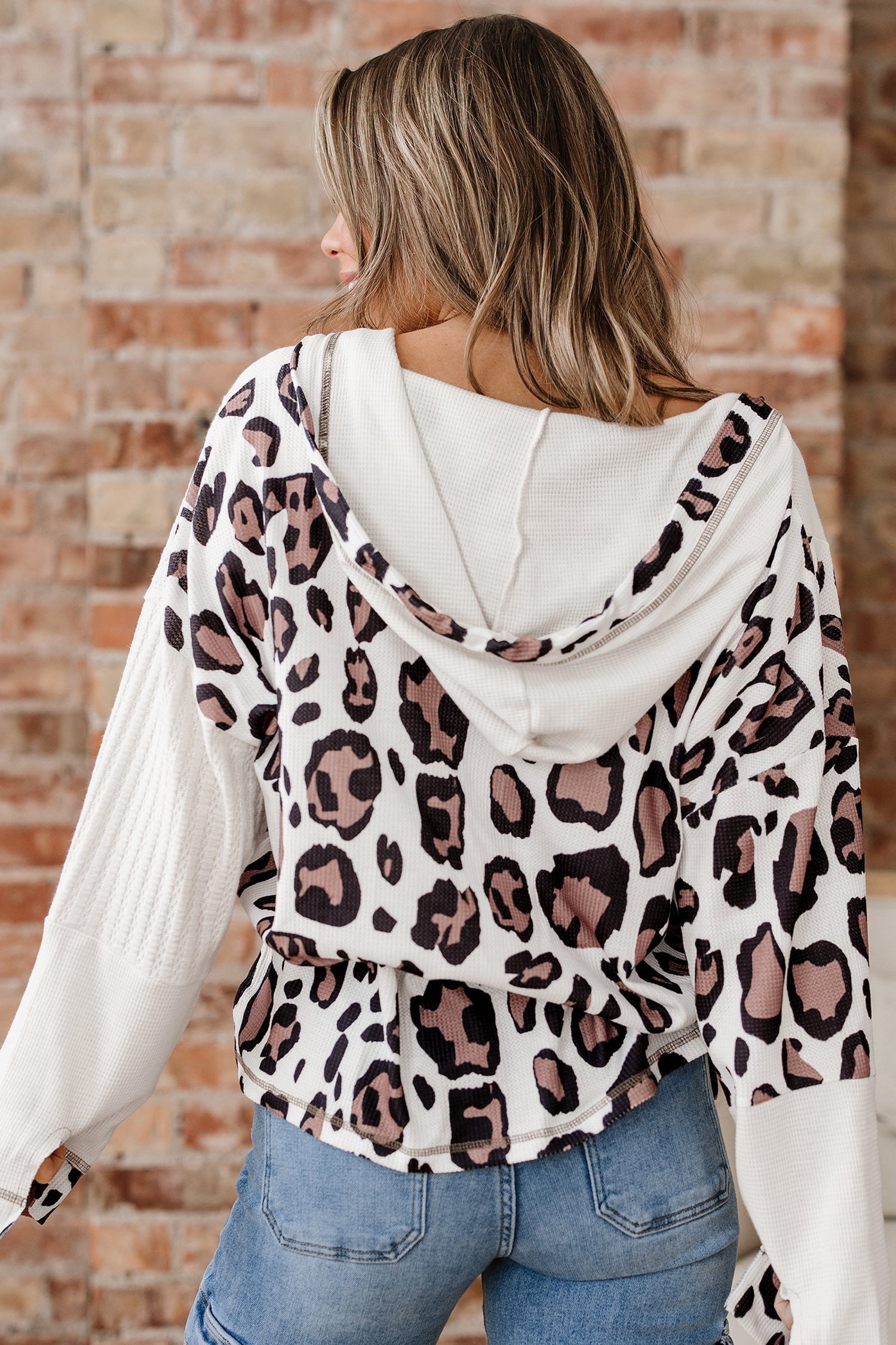 Keyla Up Drop Shoulder Hoodie LuxuryLifeWay Online Store