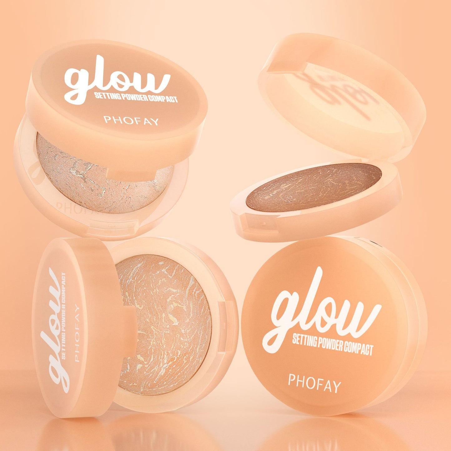 PHFOAY Baking Setting Powder Compact LadyShow.Store