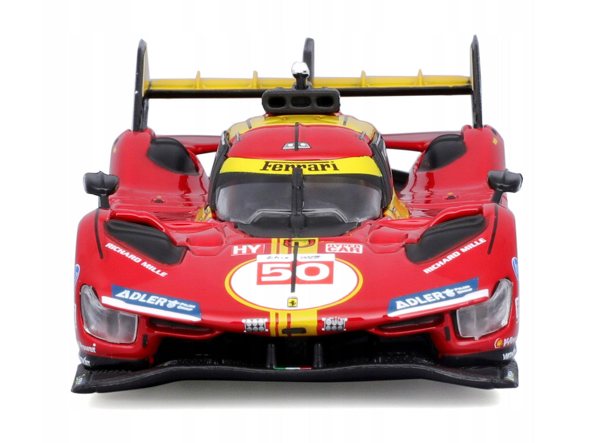 Ferrari 499P #50 Antonio Fuoco - Miguel Molina - Nicklas Nielsen "Ferrari AF Corse" Winner "24 Hours of Le Mans" (2024) "Racing" Series 1/43 Diecast Model Car by Bburago LuxuryLifeWay Online Store