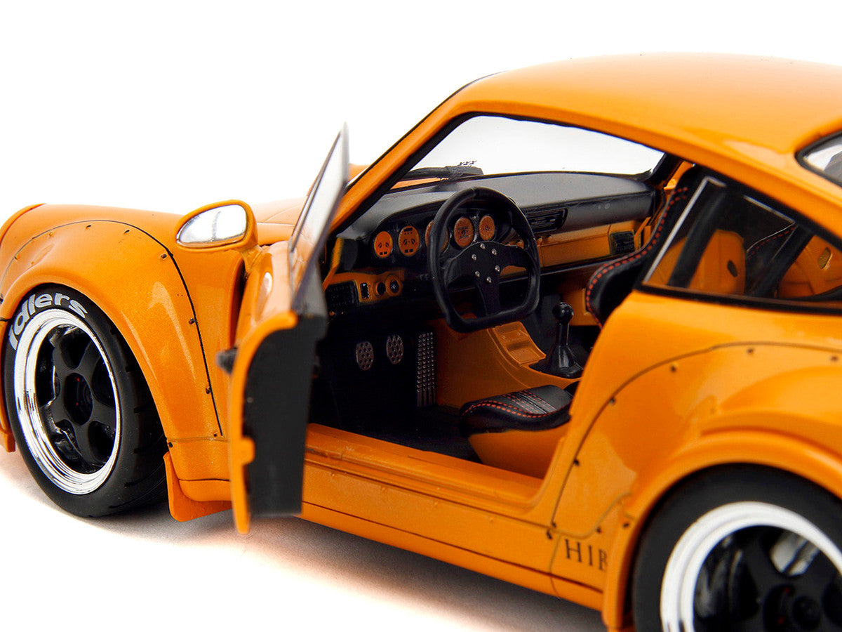 RWB Bodykit "Hibiki" Orange Metallic "Pink Slips" Series 1/18 Diecast Model Car by Jada LuxuryLifeWay Online Store
