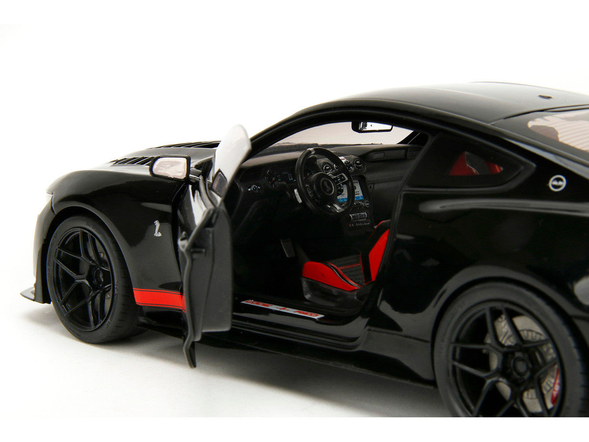 Shelby GT500 "Code Red" Black with Red Stripes "Pink Slips" Series 1/18 Diecast Model Car by Jada LuxuryLifeWay Online Store