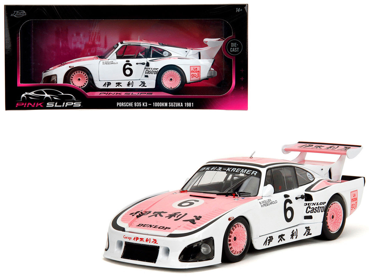 Porsche 935 K3 #6 Bob Wollek - Henri Pescarolo Winner "Suzuka 1000KM" (1981) "Pink Slips" Series 1/18 Diecast Model Car by Jada LuxuryLifeWay Online Store