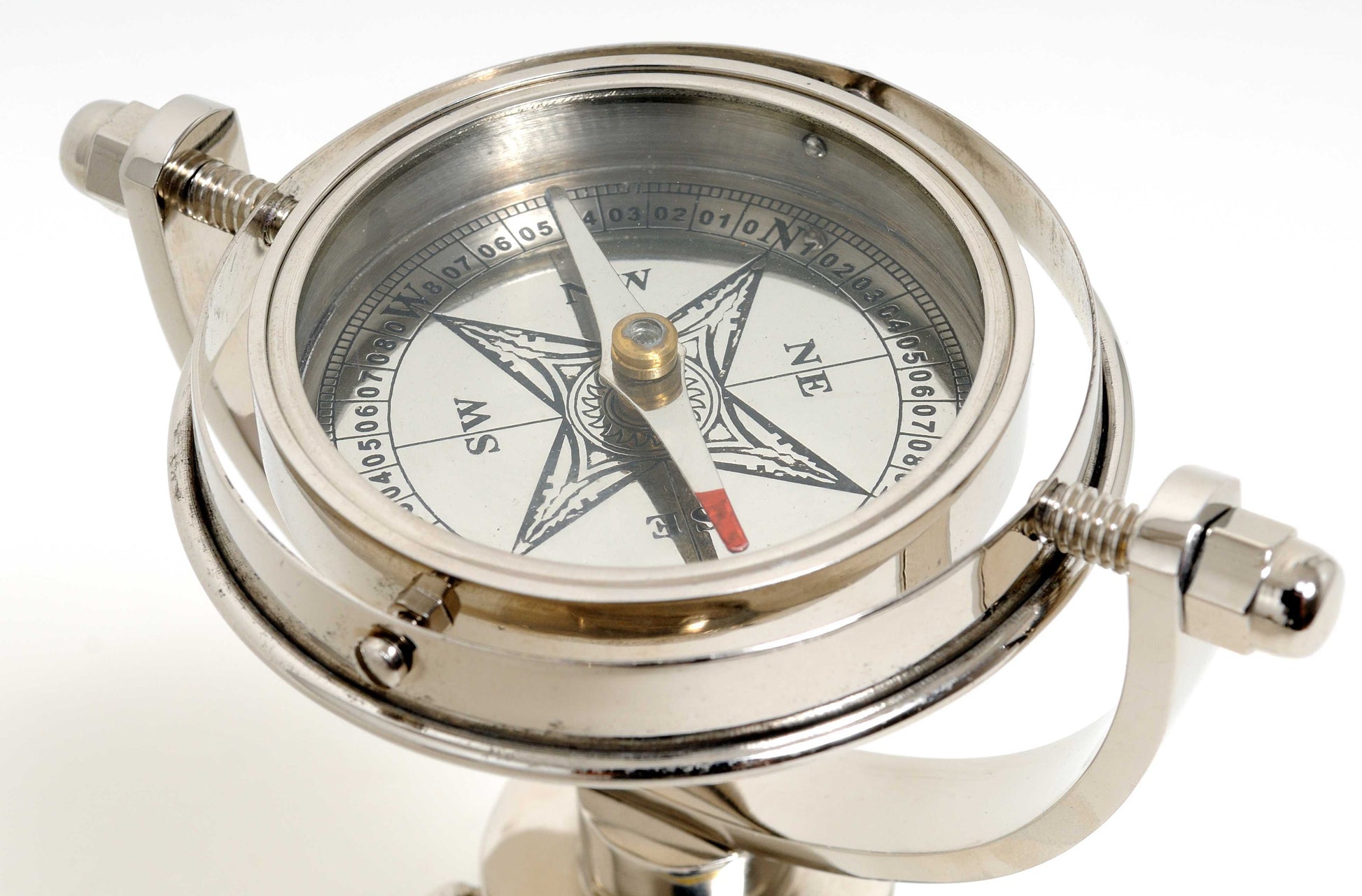 5" X 5" X 8.5" Gimbaled Compass On Tristand LuxuryLifeWay Online Store