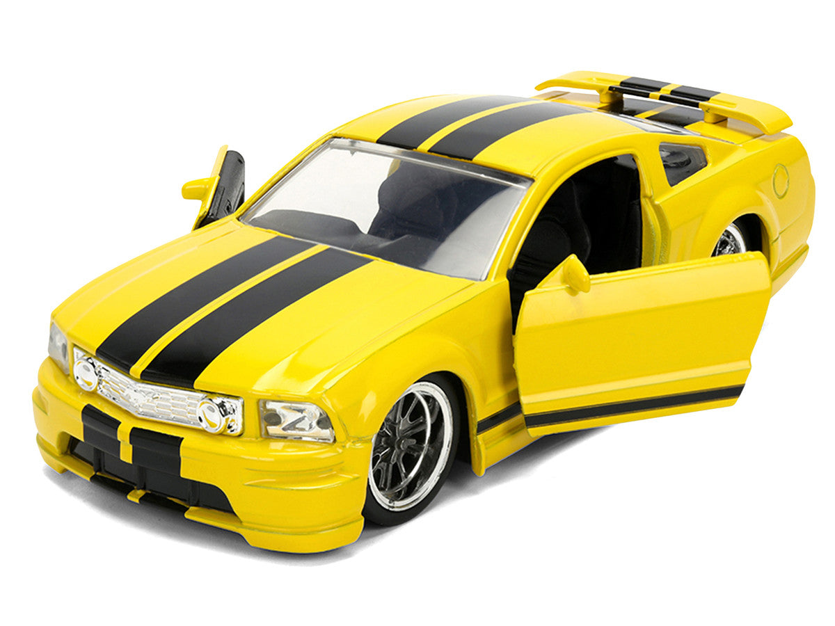 2006 Ford Mustang GT Yellow with Black Stripes "Fast & Furious 25 Years" Series 1/32 Diecast Model Car by Jada LuxuryLifeWay Online Store