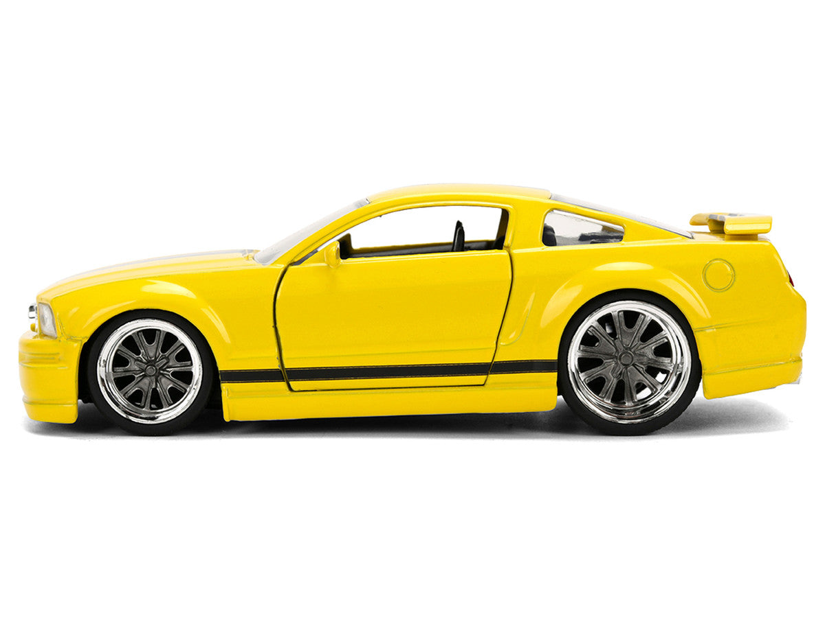 2006 Ford Mustang GT Yellow with Black Stripes "Fast & Furious 25 Years" Series 1/32 Diecast Model Car by Jada LuxuryLifeWay Online Store