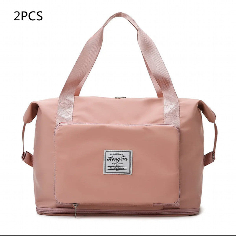 Foldable Large Capacity Women Gym Bags Shoulder Bag Women Training Travel Handle Handbag Yoga Sport Crossbody Tote Bag Women