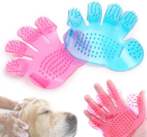 Pet finger grooming brush massage, hand brush cat, dog bath brush beauty, pet cleaning supplies wholesale Pets Fashion