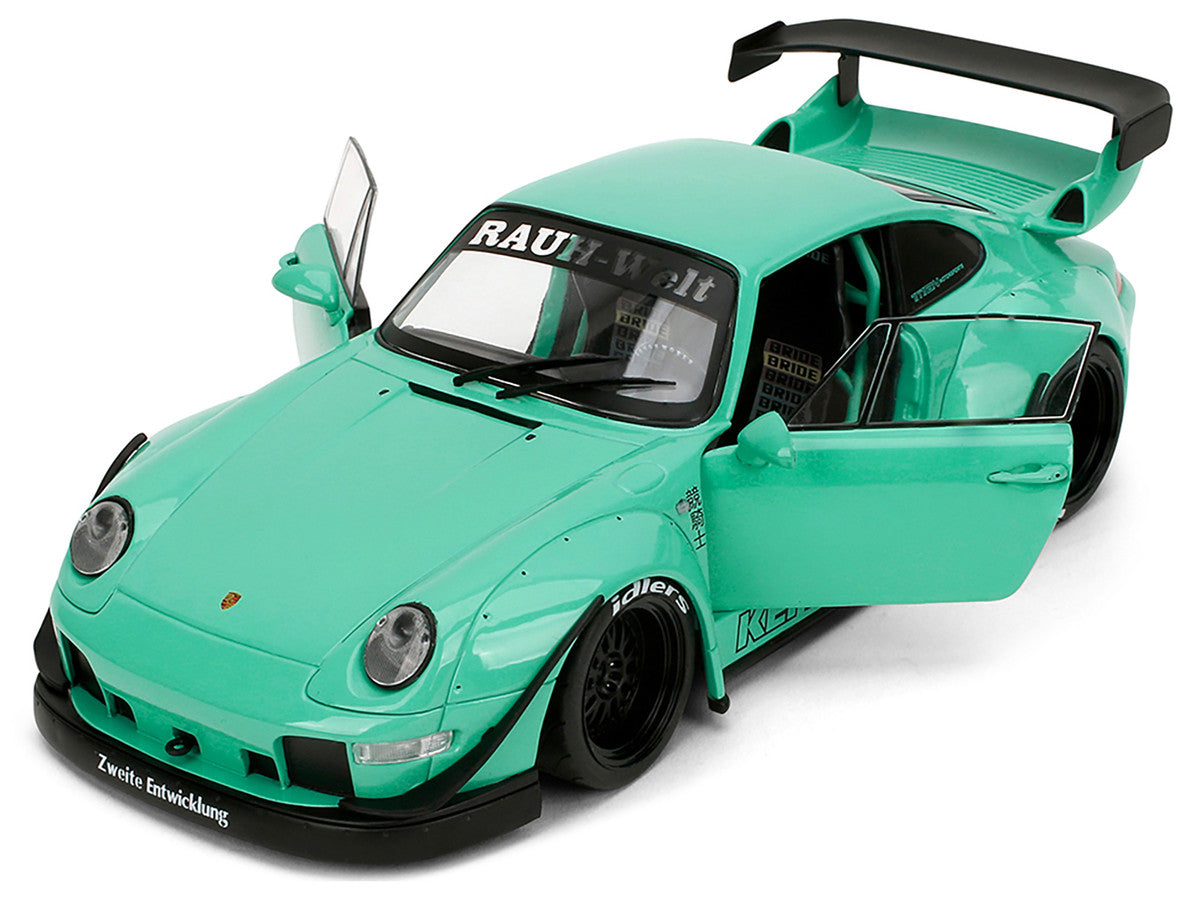 RWB Body Kit "Kei Kishi" Light Blue "Pink Slips" Series 1/18 Diecast Model Car by Jada LuxuryLifeWay Online Store