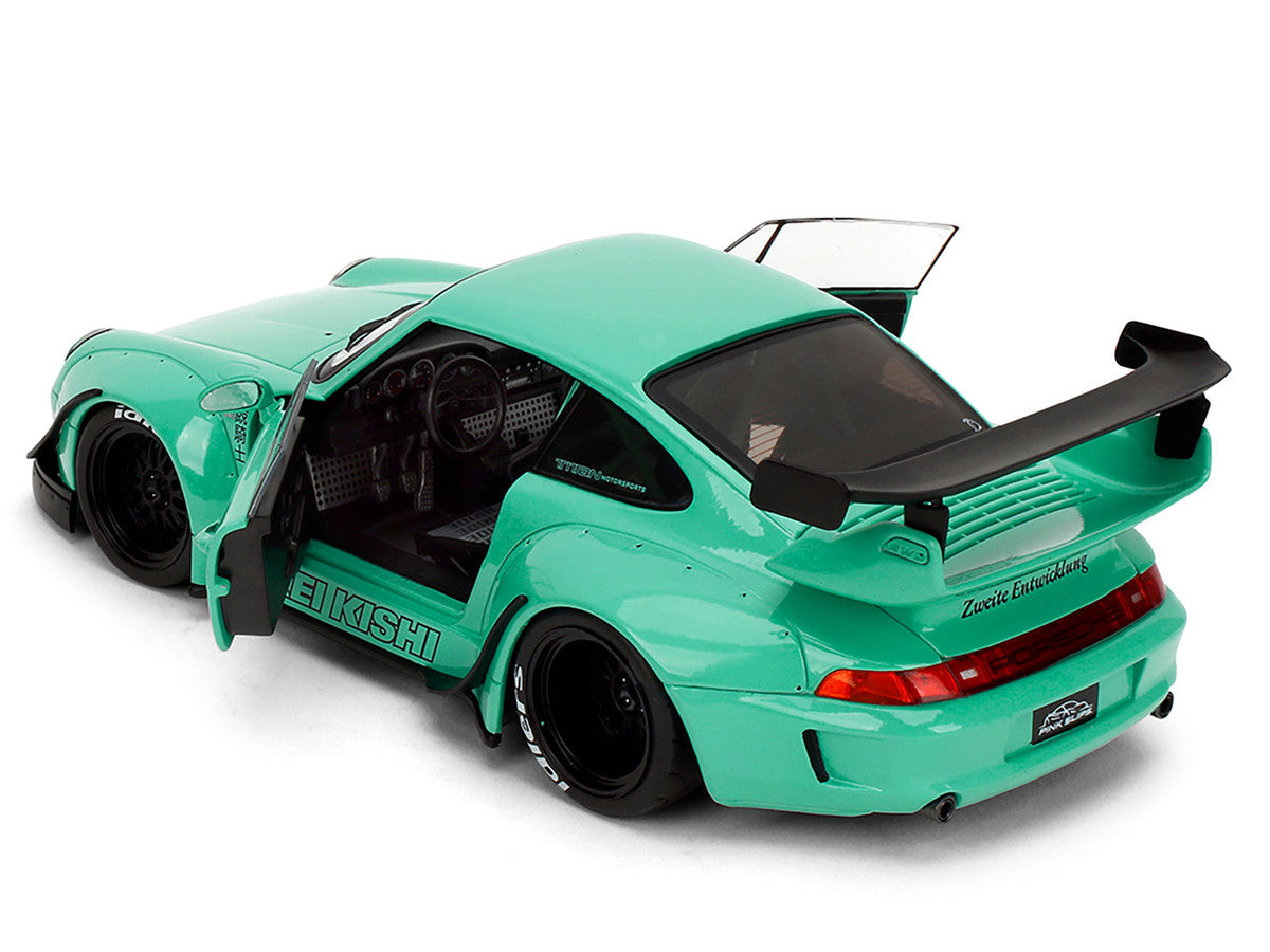 RWB Body Kit "Kei Kishi" Light Blue "Pink Slips" Series 1/18 Diecast Model Car by Jada LuxuryLifeWay Online Store