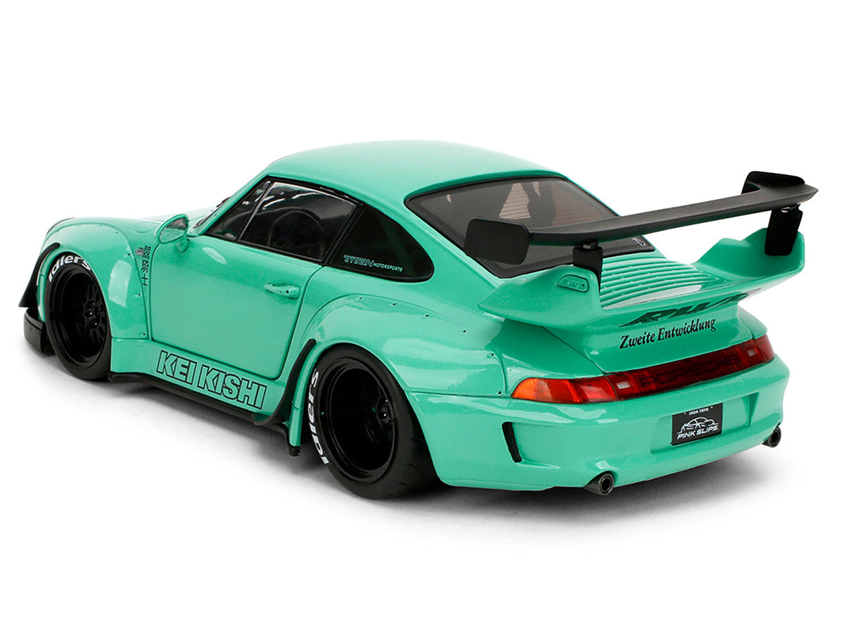 RWB Body Kit "Kei Kishi" Light Blue "Pink Slips" Series 1/18 Diecast Model Car by Jada LuxuryLifeWay Online Store